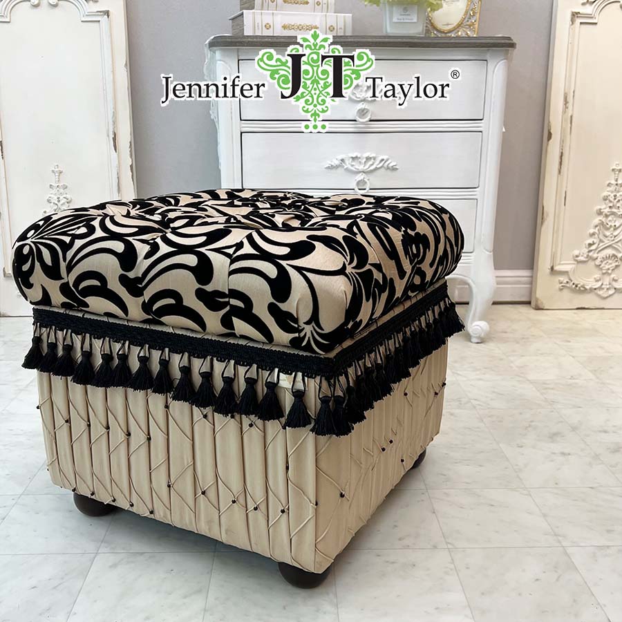 ジェニファーテイラー 収納スツール ダマスク Yorke Jennifer Taylor 32145ST