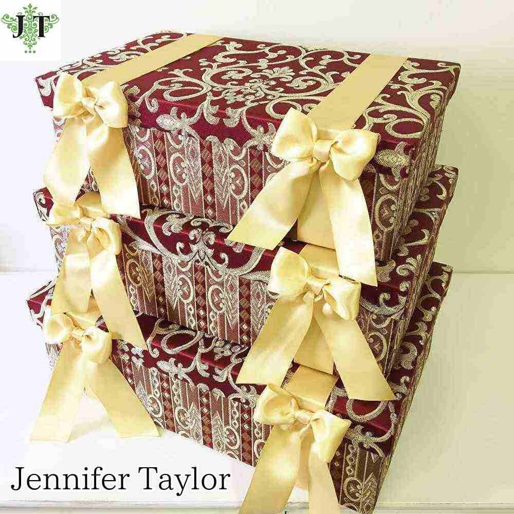 ジェニファーテイラー ボックス 3ヶセット Poinsettia RE Jennifer Taylor 32718BX