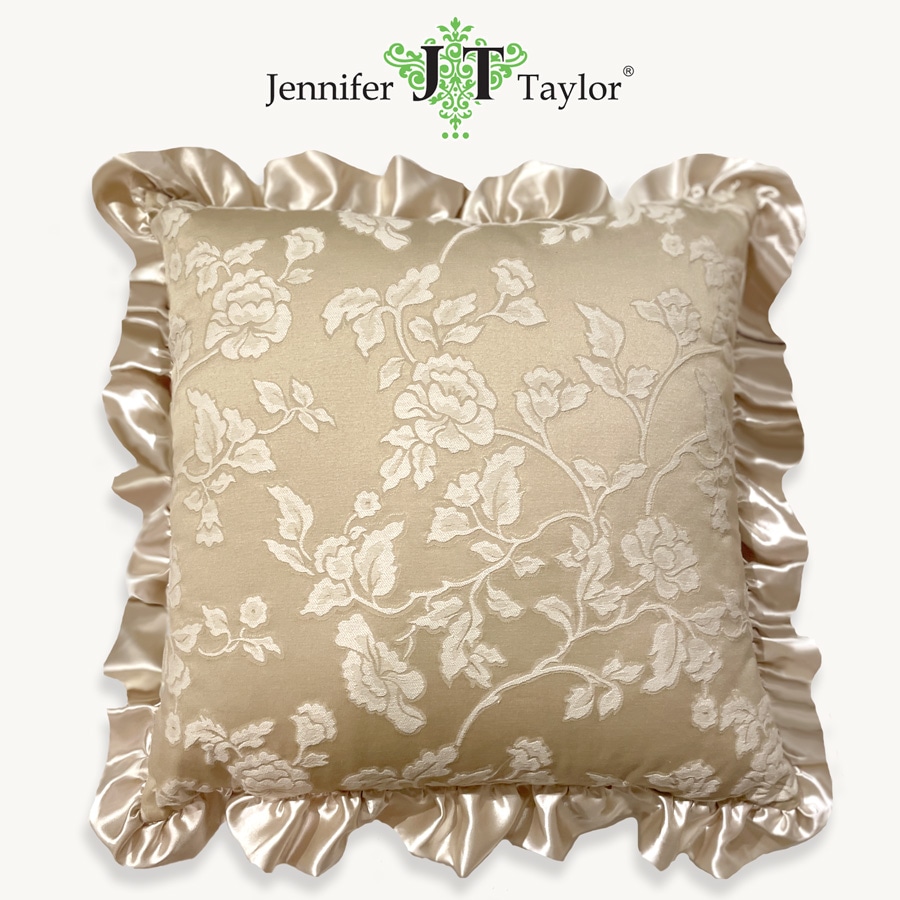 ジェニファーテイラー クッション 53x53cm フリル Heirloom Jennifer Taylor 32930CU