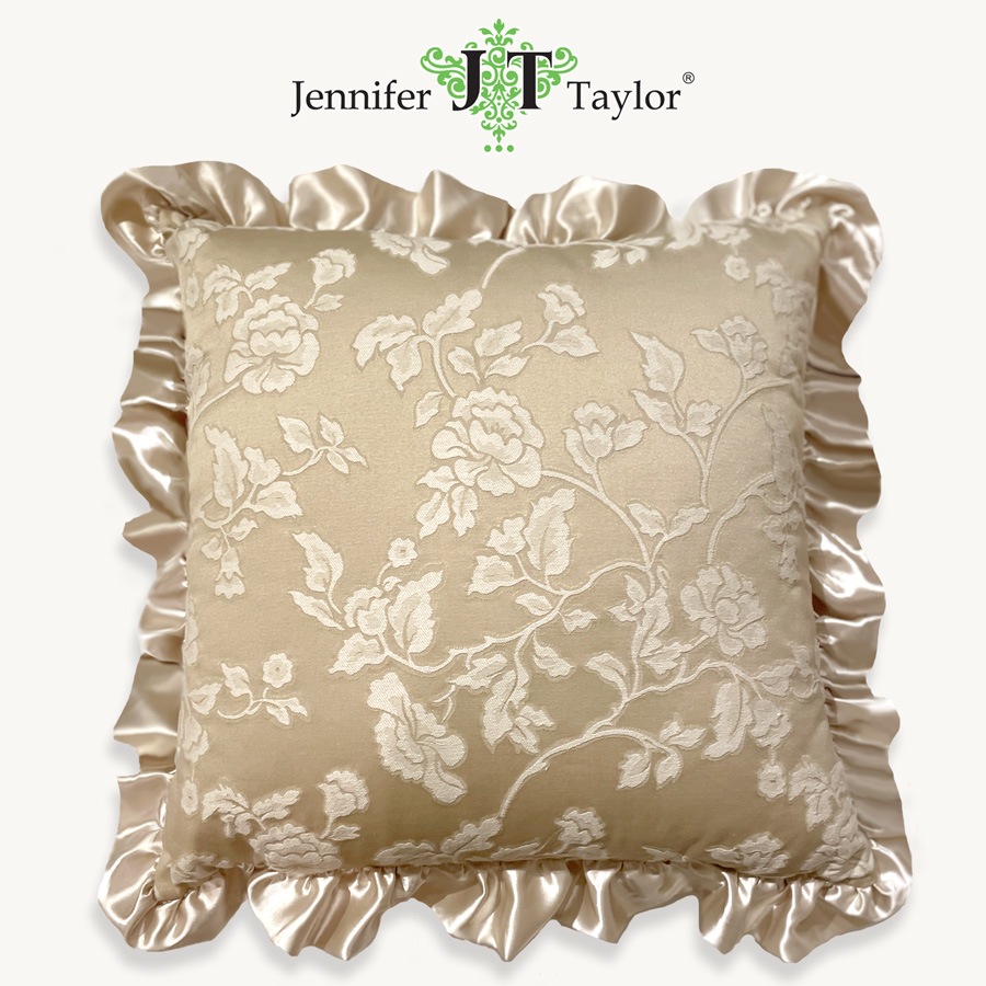 ジェニファーテイラー クッション 53x53cm フリル Heirloom Jennifer Taylor 32930CU