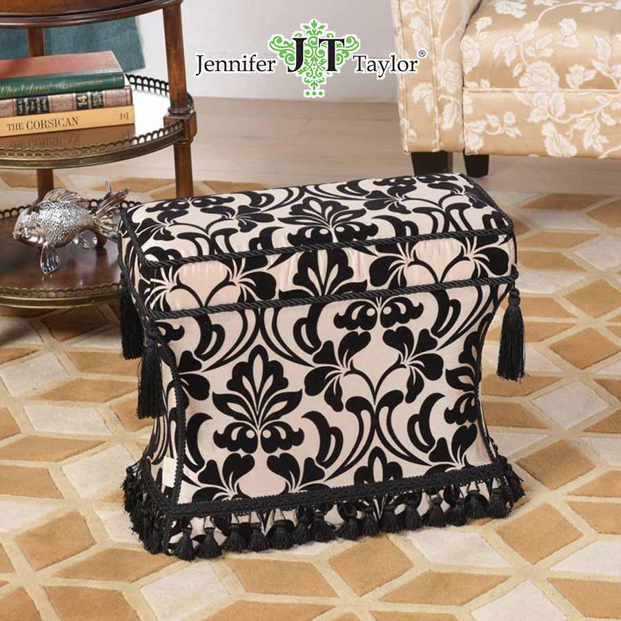 ジェニファーテイラー 薄型 スツール ダマスク Yorke Jennifer Taylor 33030ST-979