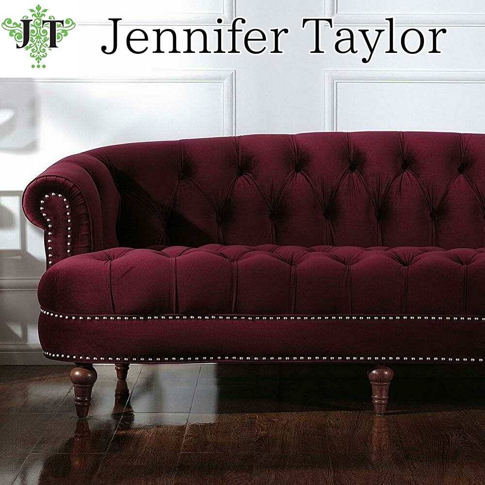 ジェニファーテイラー 3人掛け ソファ チェスターフィールド La Rosa 884 ベロア Jennifer Taylor 36002SF-884