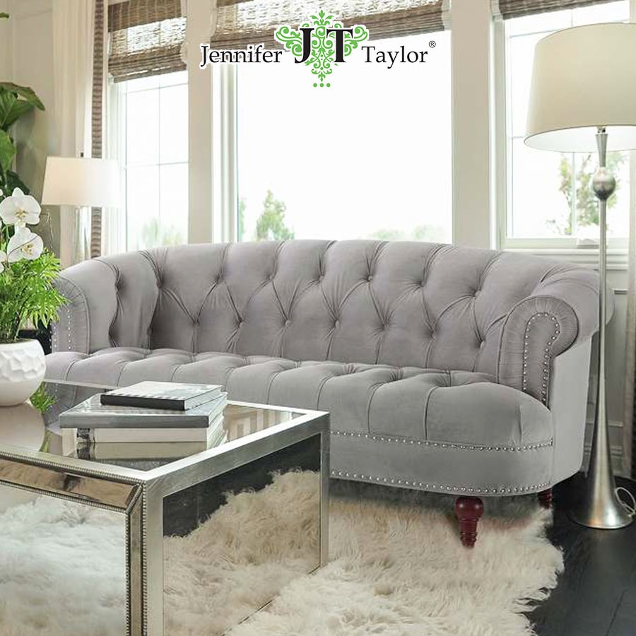 ジェニファーテイラー ソファ 2人掛け 2.5人掛け La Rosa 幅175cm ベロア グレー 36003LS-865