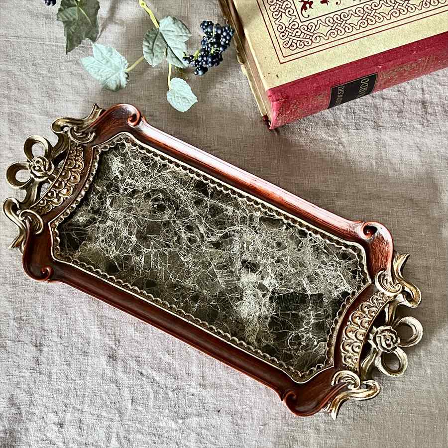 クラッシックトレイ 大理石仕上げ