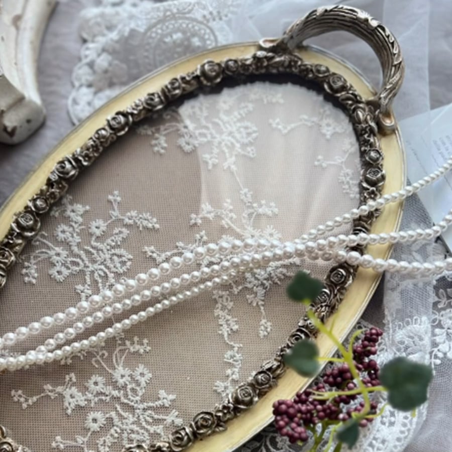 トレイ アイボリーゴールド