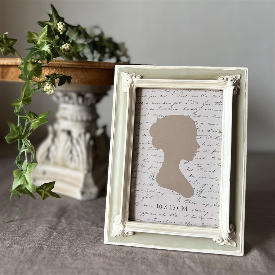 写真立て 小 グレーホワイト