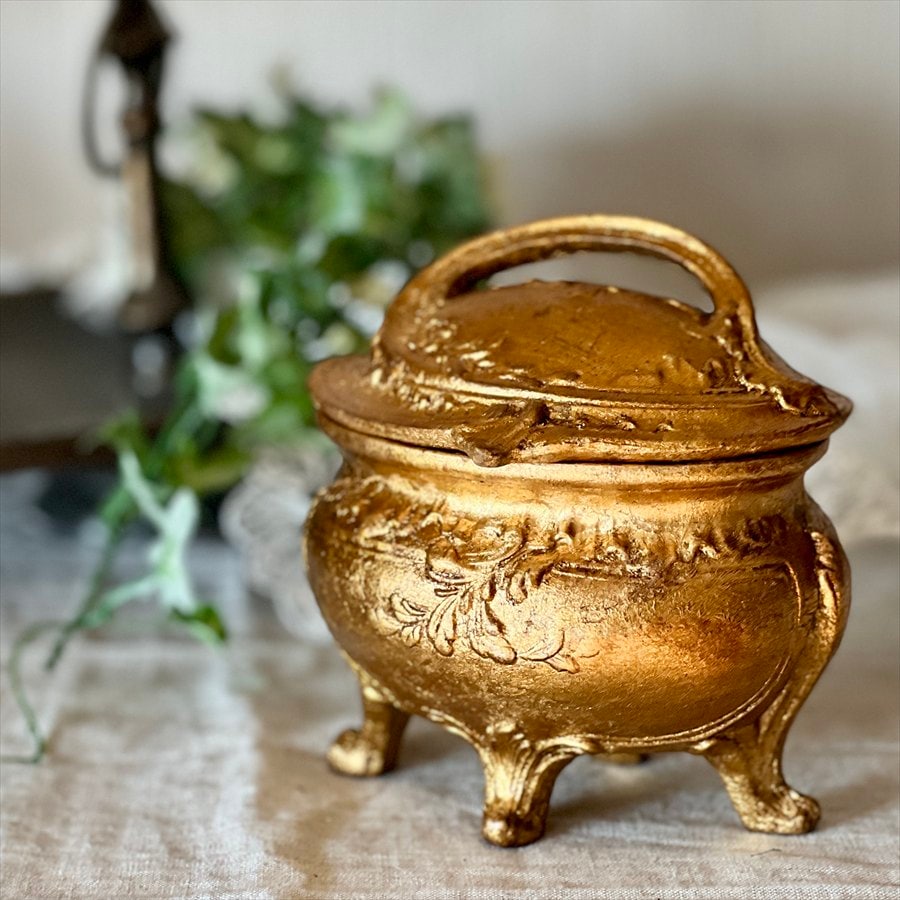 クラシック 小物入れ ゴールド