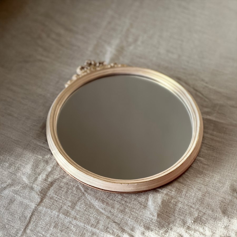 プリンセスインテリア ミラー リボン ラウンド