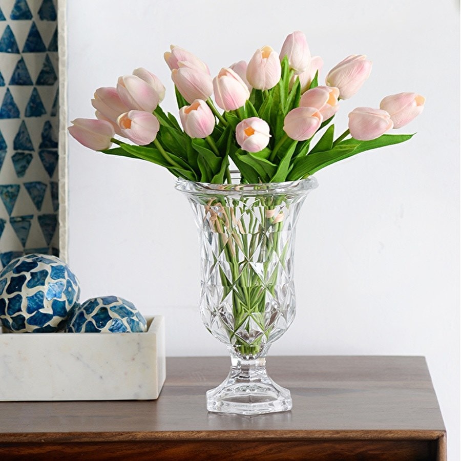 モダン ガラス花瓶 高さ24cm