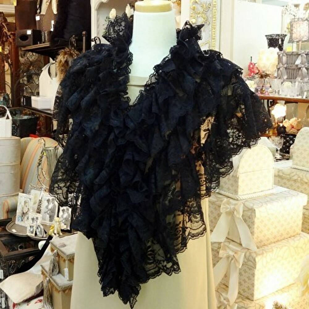 2色 豪華なレースケープ