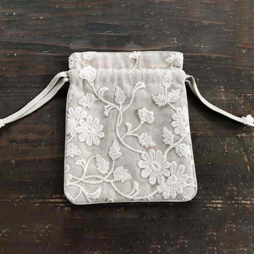 cotton Flower サックポーチ 巾着タイプ