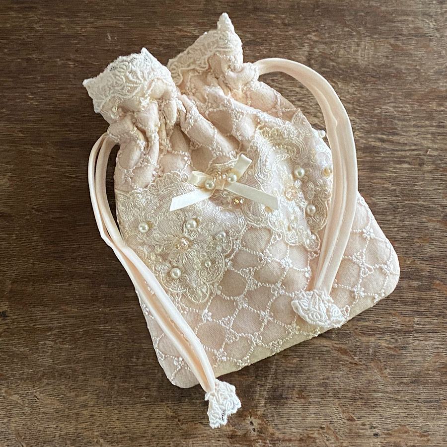 elegant pearl サックポーチ