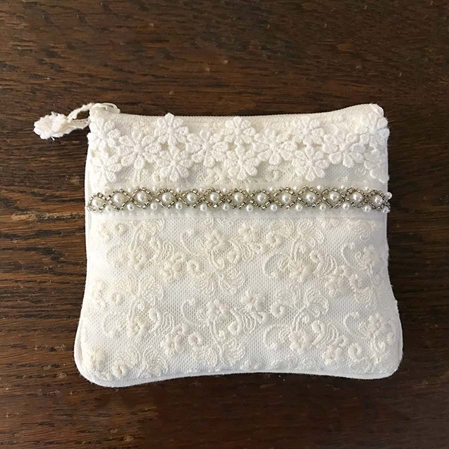 cotton tulle ミニティッシュポーチ