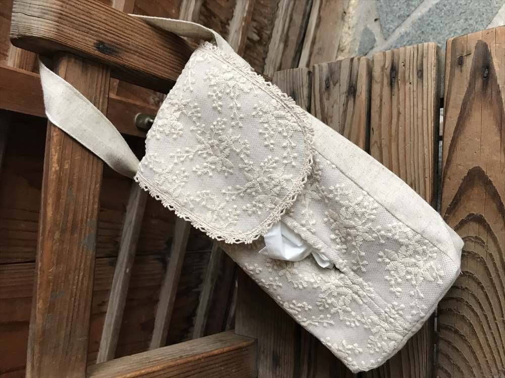 ハングティッシュボックスカバー cotton flora コットンフローラ 吊り下げカバー
