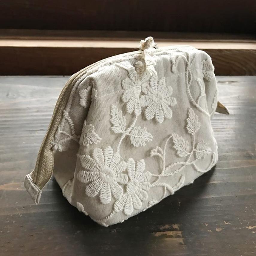 Cotton Flower ボックスポーチ