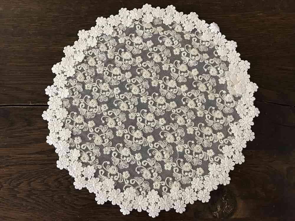 cotton tulle ドイリー