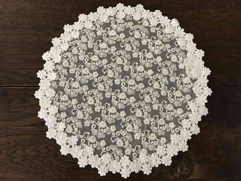 cotton tulle ドイリー