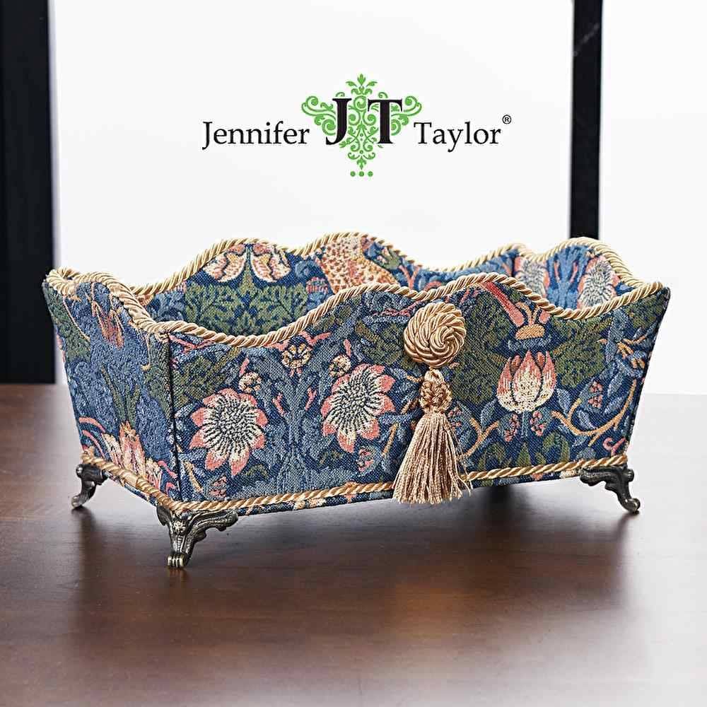新品　最終お値下げJennifer Taylor　脚付小物入れいちご泥棒グレー 楽天市場】ジェニファーテイラー 脚付き 小物入れ いちご泥棒