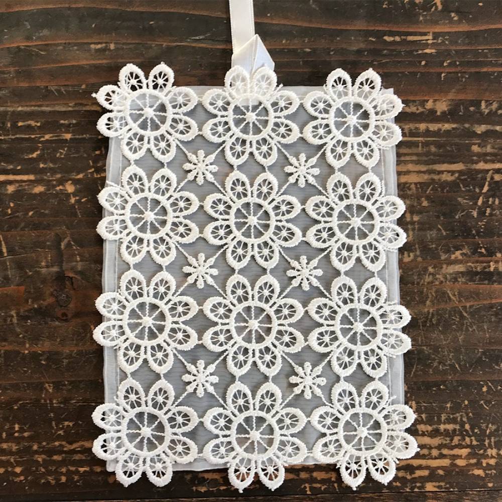 all lace レース サシェバッグ ホワイト