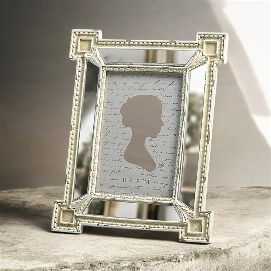 アンティーク調 ミラーフォトフレーム