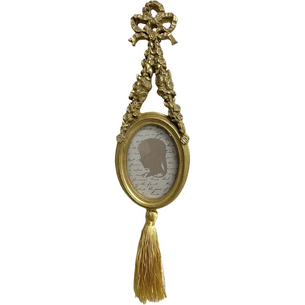 クラシック プリンセス 写真立て リボンフレーム 楕円