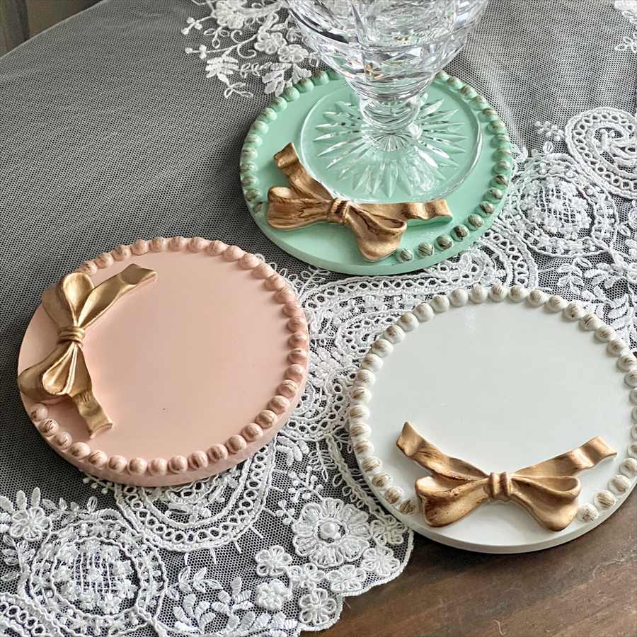 プリンセスインテリア コースター ラウンド 3カラー