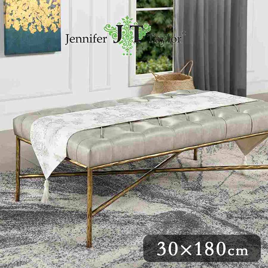 ジェニファーテイラー テーブルランナー 大柄 180cm Toile de Jouy トワルドジュイ Jennifer Taylor 33141TR