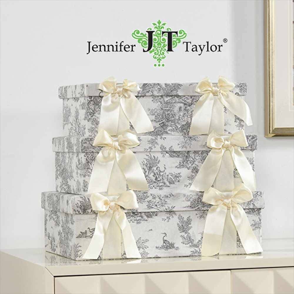 【残り僅か】ジェニファーテイラー ボックス3ヶセット Toile de Jouy トワルドジュイ 33147BX