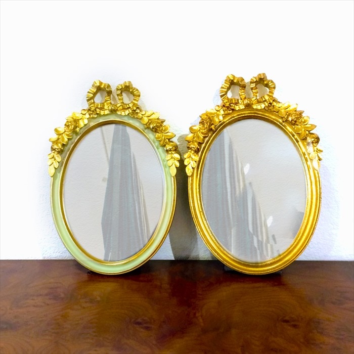 クラシック 掛け置き兼用 ミラー 小