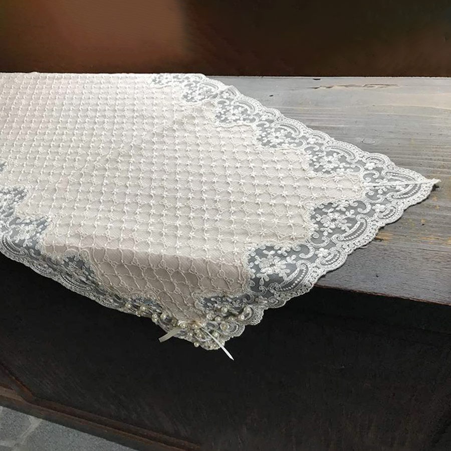 elegant pearl テーブルセンター 40x135cm