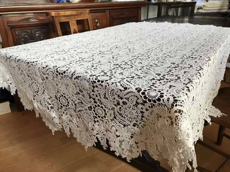 Fee blanche テーブルクロス ラウンド 100cm