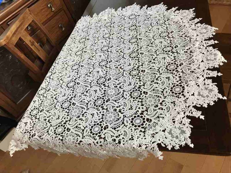 Fee blanche テーブルクロス ラウンド 145cm