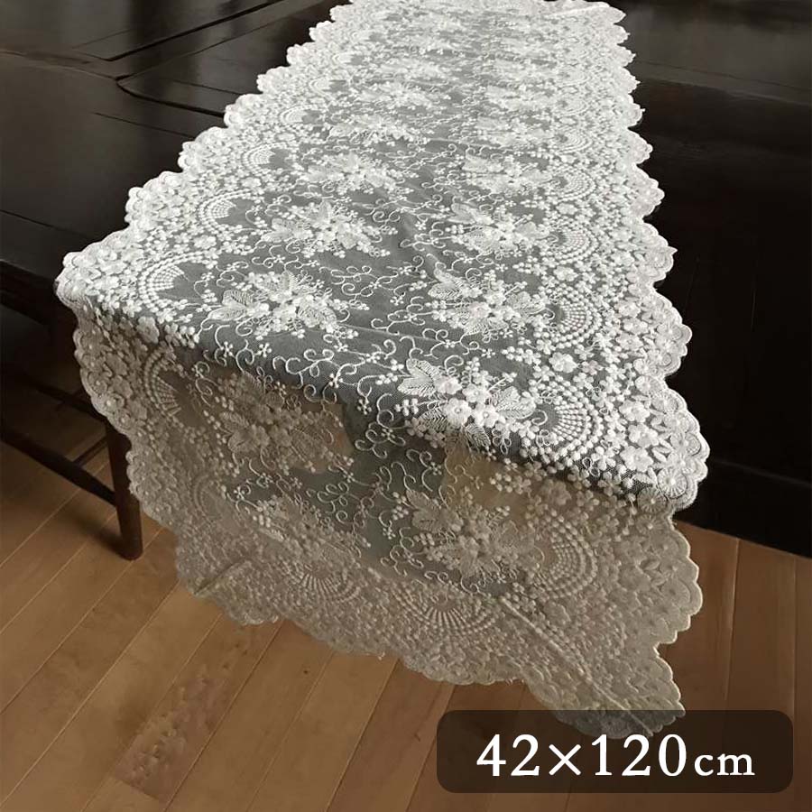 table de fleurs テーブルセンター 42x120cm