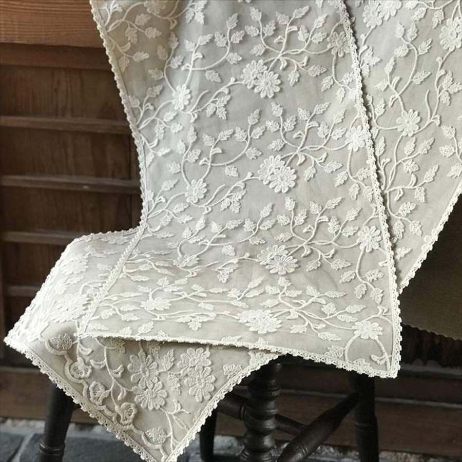 Cotton Flower interior テーブルセンター 35x80cm