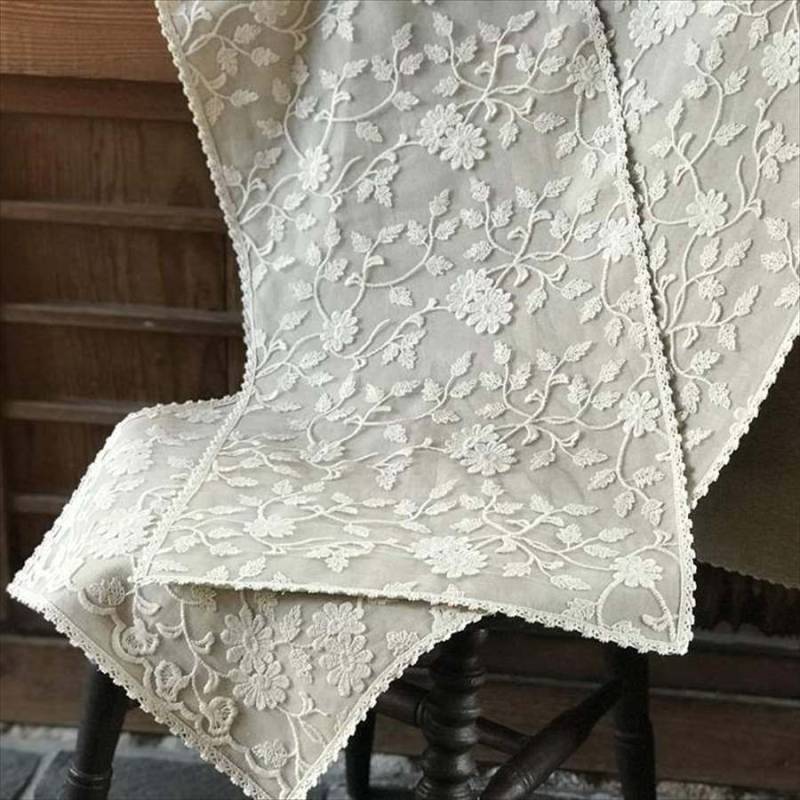 Cotton Flower interior テーブルセンター 35x80cm