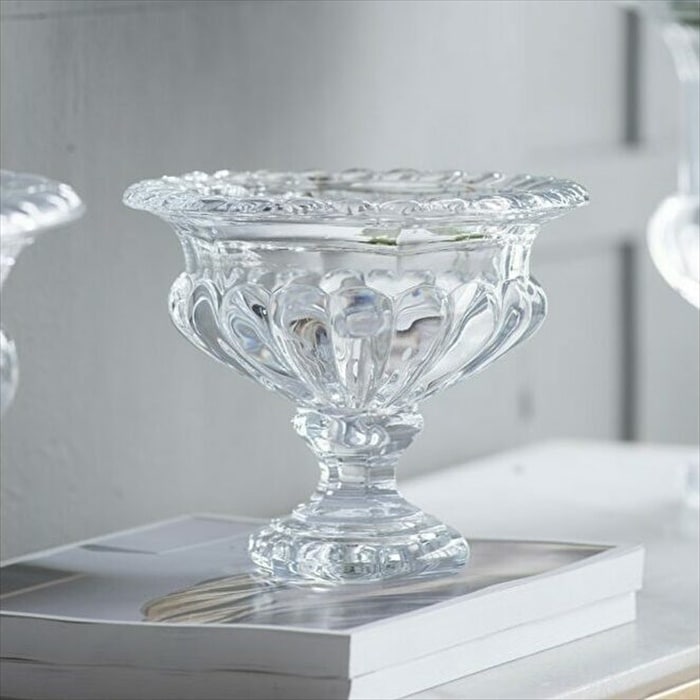 3サイズ展開 モダン ガラス花瓶 【大】 花器 フラワーベース シャビーシック  ロココ アンティーク調 ヴィクトリアン 花のある暮らし