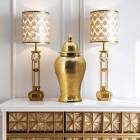 【半額セール！47300円→23650円】クラシックモダン 壺 アルミニウム 店舗ディスプレイ カフェ 蓋つき 蓋付 おしゃれ チャイナ