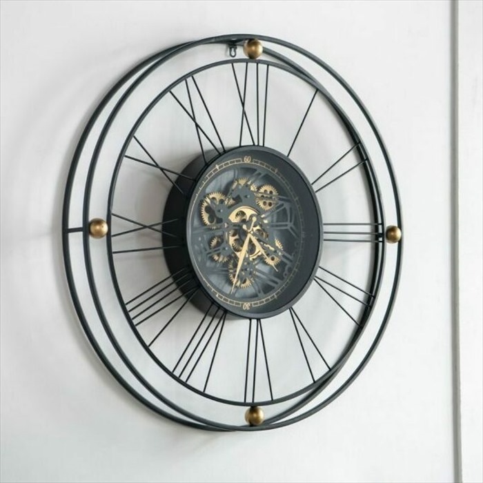 モダン 掛時計 歯車 大