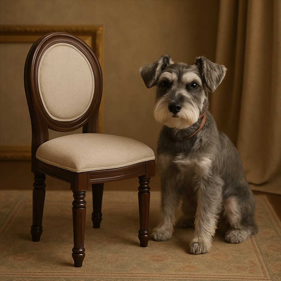 ドールチェア ベージュ ブラウンフレーム