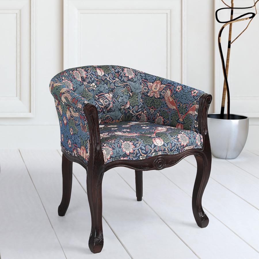 オリーブグリーン 花柄 アームチェア(セットのアームチェア)3/3 ARM CHAIR【アームチェア】