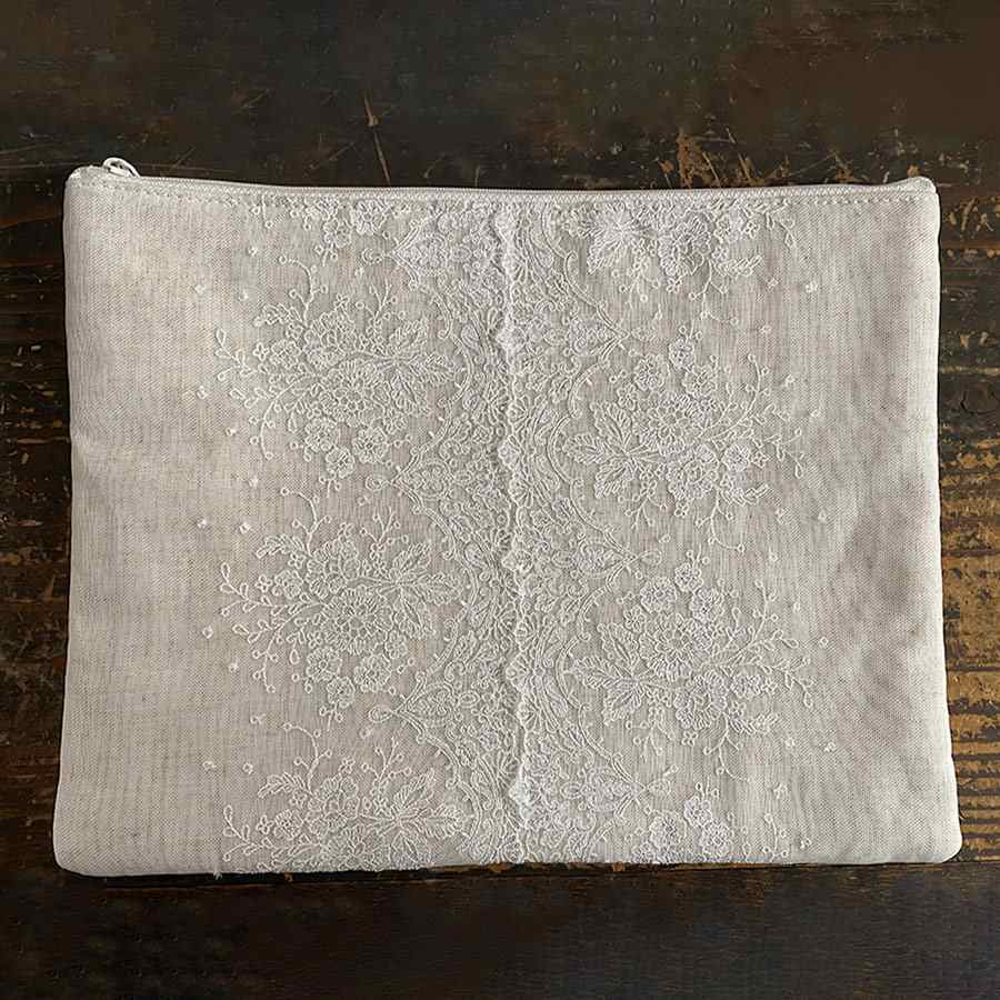 フラットポーチL 2サイズ展開 Fleurette フルーレットシリーズ 女性