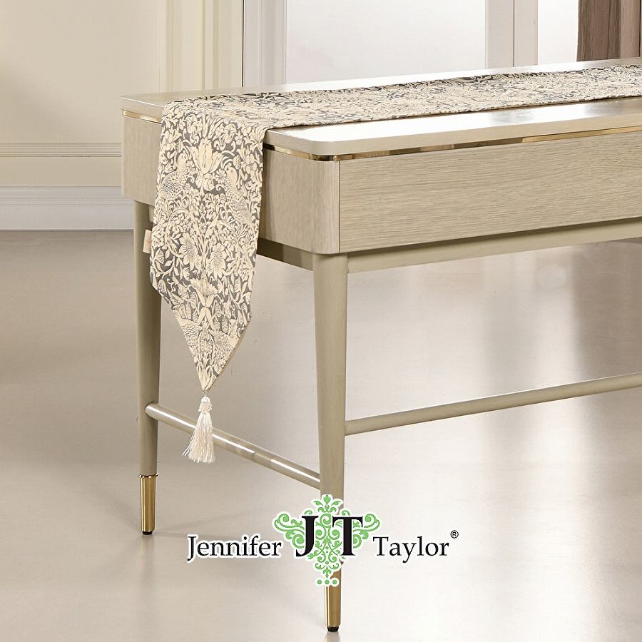 ジェニファーテイラー テーブルランナー 230cm いちご泥棒 グレー Strawberry Thief GR JenniferTaylor 33197TR