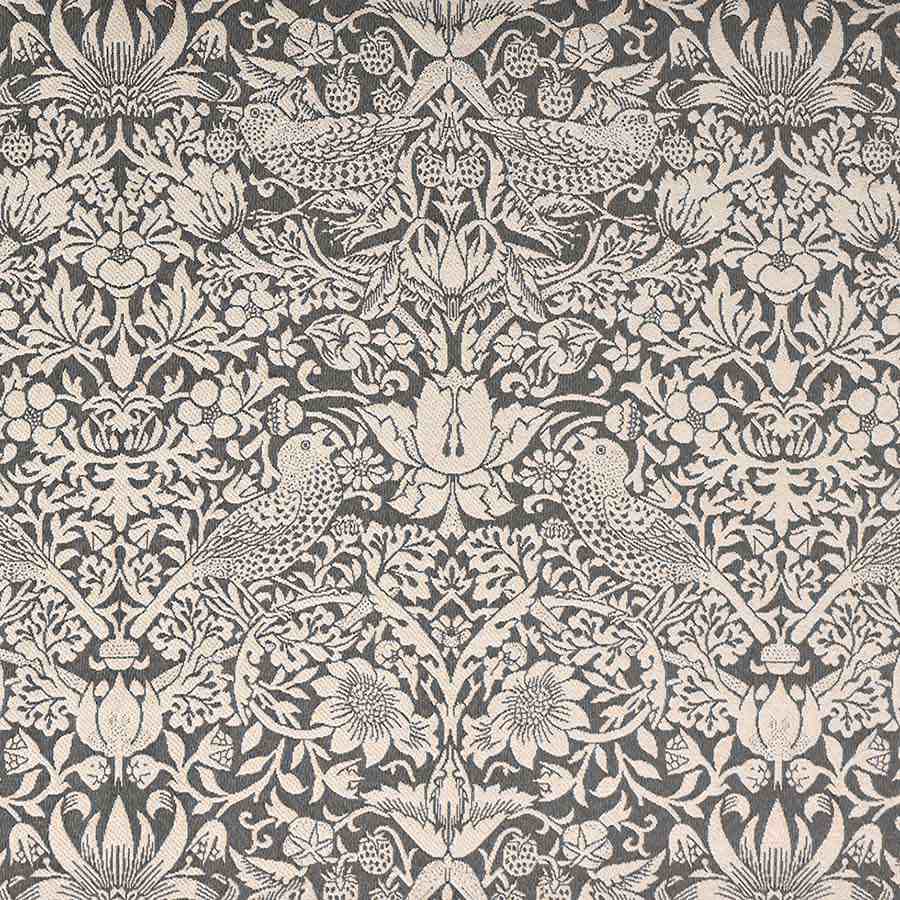 ジェニファーテイラー 生地サンプル いちご泥棒 グレー Jennifer Taylor Strawberry Thief Gray VI04