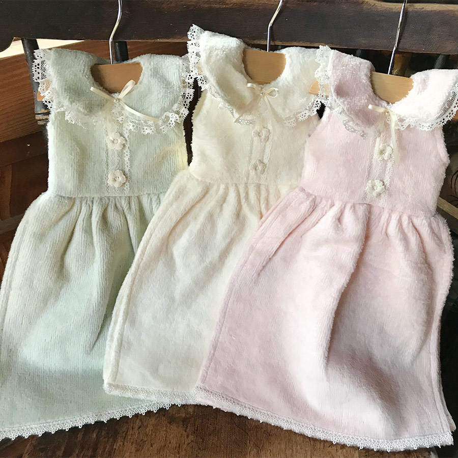 3色展開 ドレスタオル ハンガー付き