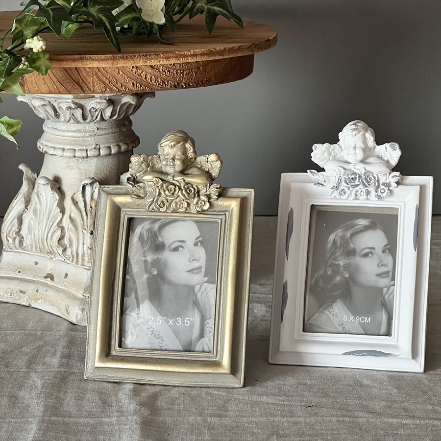 シャビーシック 写真立て Sサイズ エンジェル