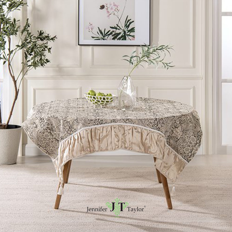 新品Jennifer Taylorテーブルランナー230cmいちご泥棒グレー いちご泥棒グレー