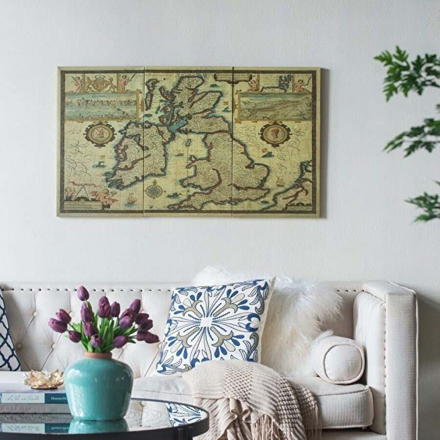 イギリス アイルランド ウォールアート3枚セット