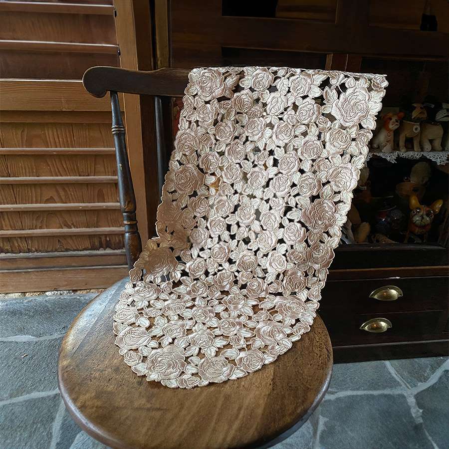 オールエンブロイダリー テーブルセンター 2サイズ展開 35x80cm