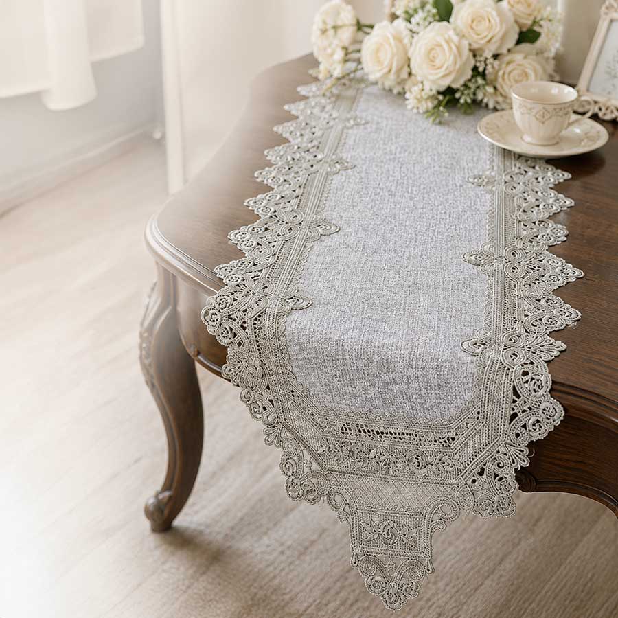 フレンチレース テーブルランナー 39×225cm