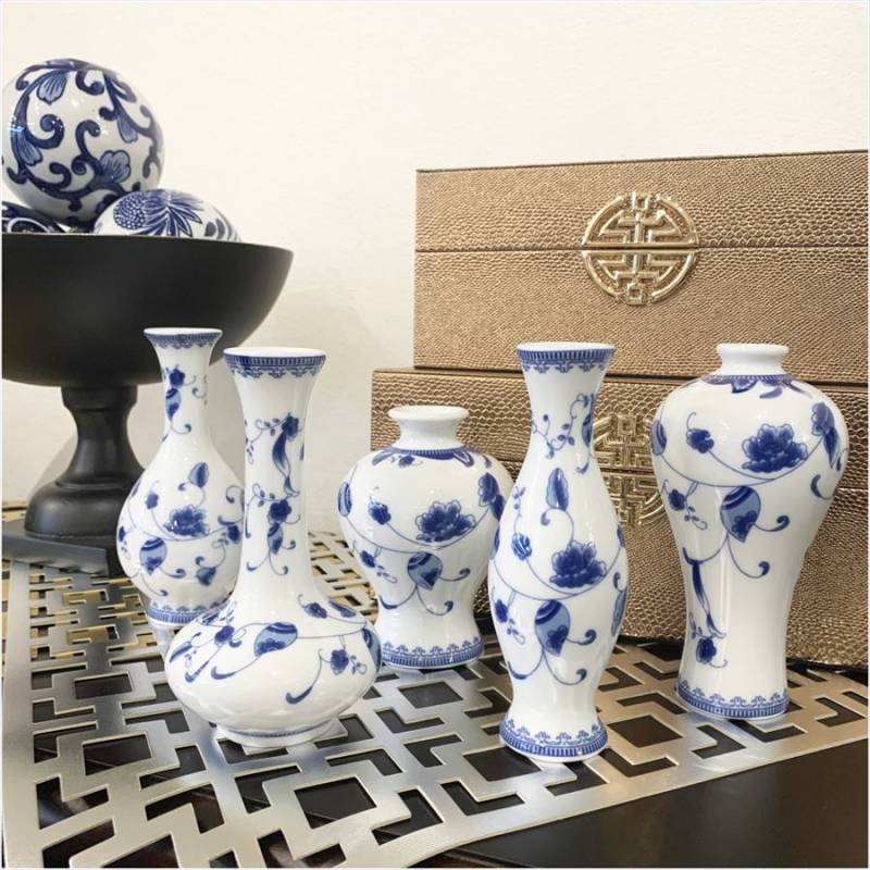 新品セール　シノワズリ クラシックモダン・花瓶・磁器　送料無料 シノワズリ クラシックモダン 花瓶 飾り壺 陶磁器 モダン 花器